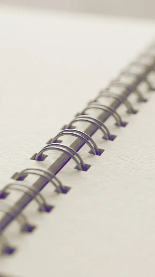 Blank page in a note book