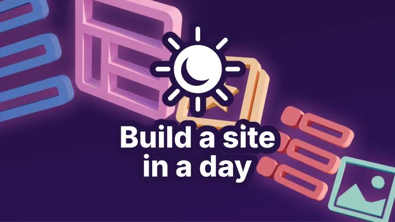 Build a site in a day